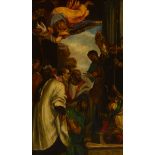 19th Century School BIBLICAL SCENE oil on canvas with 'N. Hone' on reverse; with provenance