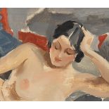 Frances J. Kelly ARHA (1908-2002) NUDE oil on canvas 11 by 13in. (27.9 by 33cm) 15 by 17in. (38.1 by