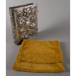 Late 19th century Dutch silver photograph album. The covers and spine with repoussé chased and