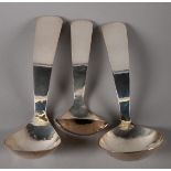 Pádraig Ó Mathúna (1925-2019) IRISH SILVER LARGE SPOONS (3) Three different sizes - 7.25, 7 and 6