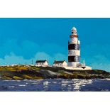 Ivan Sutton (b.1944) HOOK LIGHTHOUSE, COUNTY WEXFORD oil on canvas signed lower right; signed,