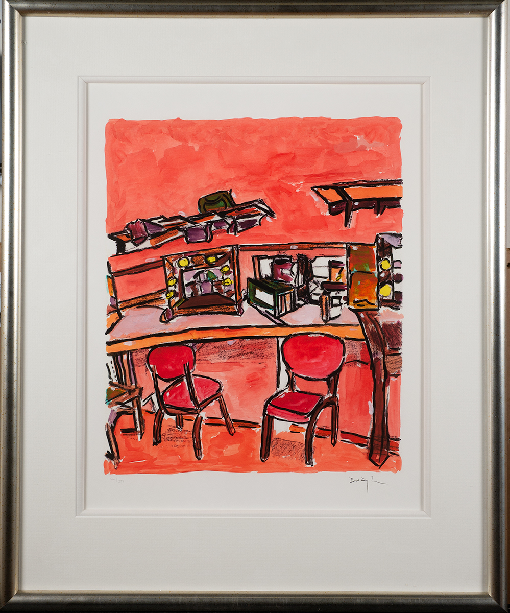 Bob Dylan (b.1941) BACKSTAGE DRESSING ROOM [DRAWN BLANK SERIES] giclée print on Hahnemüle Museum - Image 2 of 3