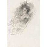 John Butler Yeats RHA (1839-1922) YOUNG WOMAN pencil 9.50 by 6.75in. (24.1 by 17.1cm) 15.75 by 12.