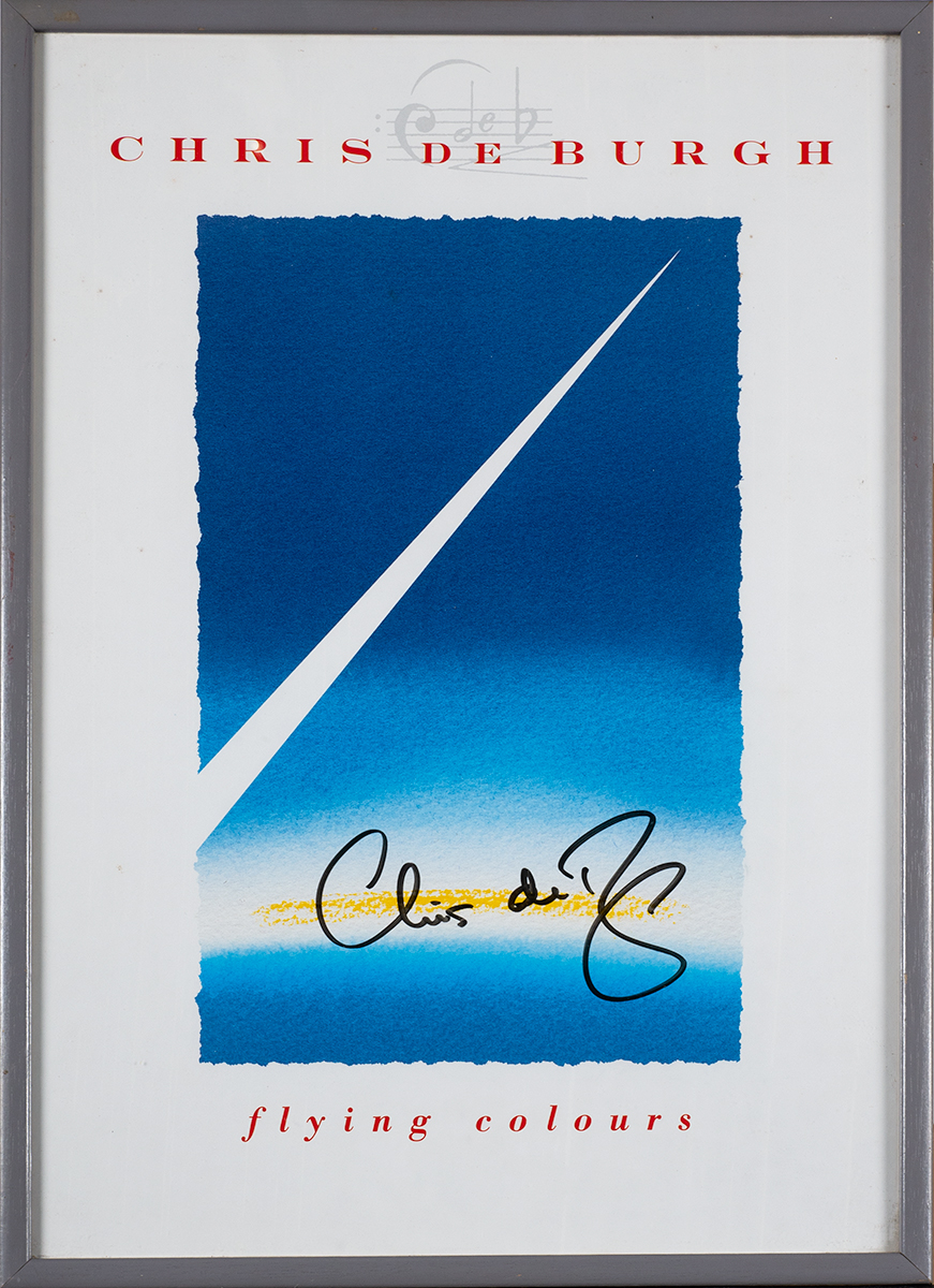 Chris de Burgh, 'Flying Colours' artwork. Print signed by Chris de Burgh. artwork for Chris De - Image 2 of 4