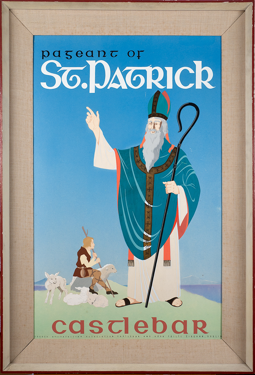 Patrick Carroll (fl.1960s) PAGEANT OF ST PATRICK, CASTLEBAR [ADVERTISING POSTER] gouache 38.50 by - Image 2 of 3