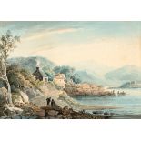 John Henry Campbell (1757-1828) EARLY MORNING, UPPER LAKE, KILLARNEY, COUNTY KERRY watercolour