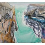 Barrie Cooke HRHA (1931-2014) RAKAIA GORGE I, 1988 oil on canvas signed, dated and titled on reverse