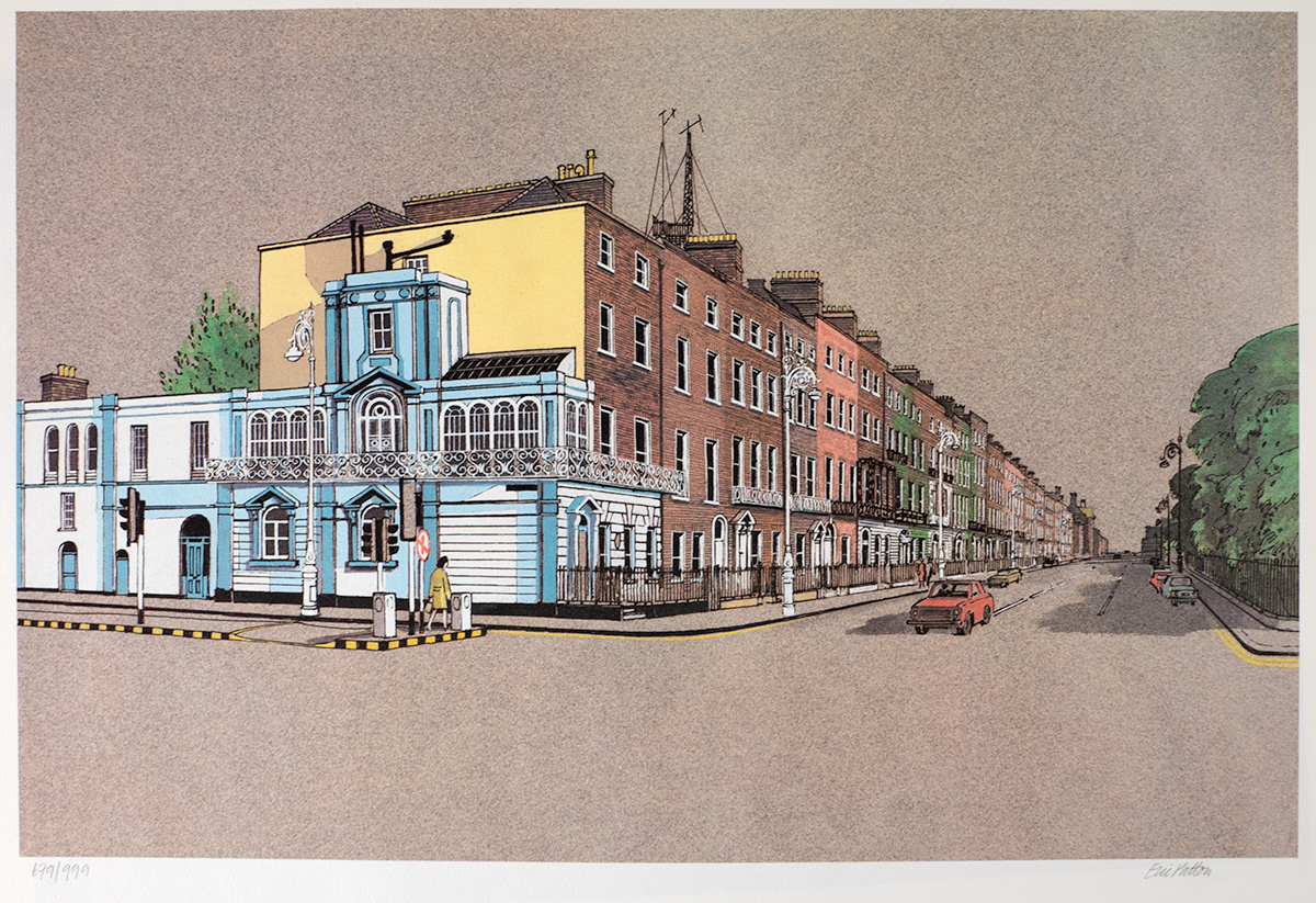 Eric Patton RHA (1925-2004) GEORGIAN DUBLIN FOLIO 1982 coloured lithographs A folio of ten colour