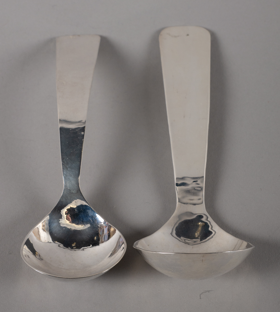 Pádraig Ó Mathúna (1925-2019) IRISH SILVER LARGE SPOONS 2016 (2) Hallmarked 'PÓM' Dublin with 2016