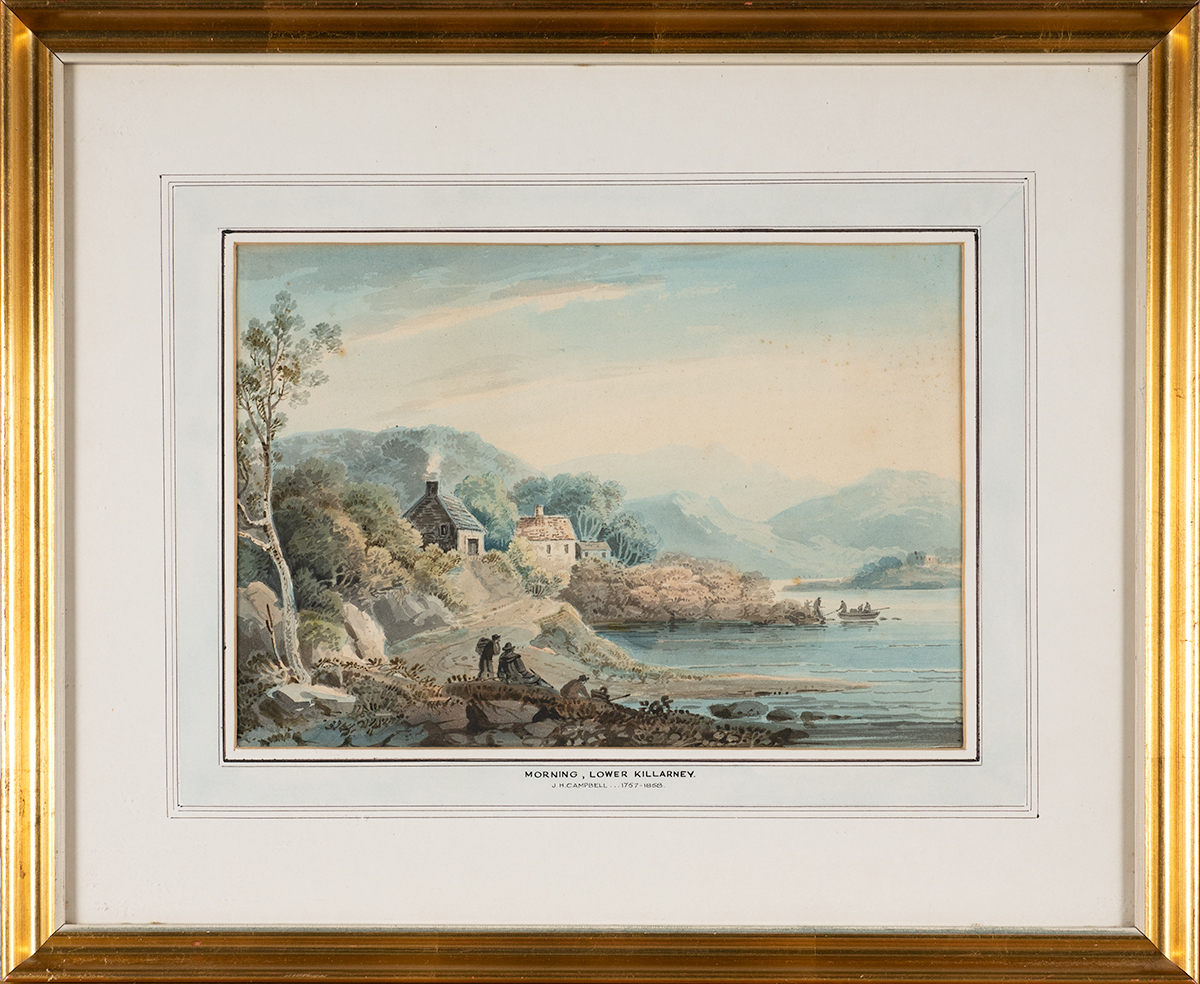 John Henry Campbell (1757-1828) EARLY MORNING, UPPER LAKE, KILLARNEY, COUNTY KERRY watercolour - Image 2 of 4