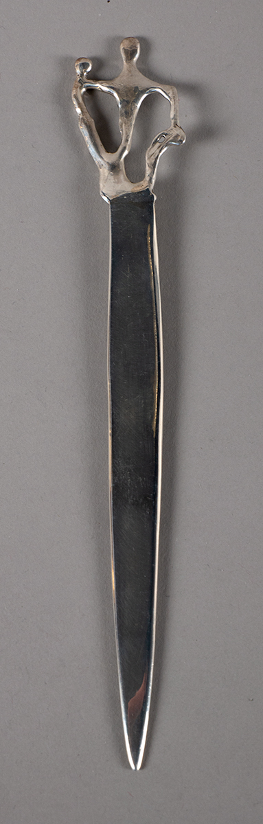Pádraig Ó Mathúna (1925-2019) SILVER KNIFE OR LETTER OPENER, 2016 Silver knife or letter opener,