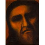 L. Kerveguen (Breton, fl. 1950s) (Charles ar Rouz) HEAD OF CHRIST oil on board inscribed "do Pádraig