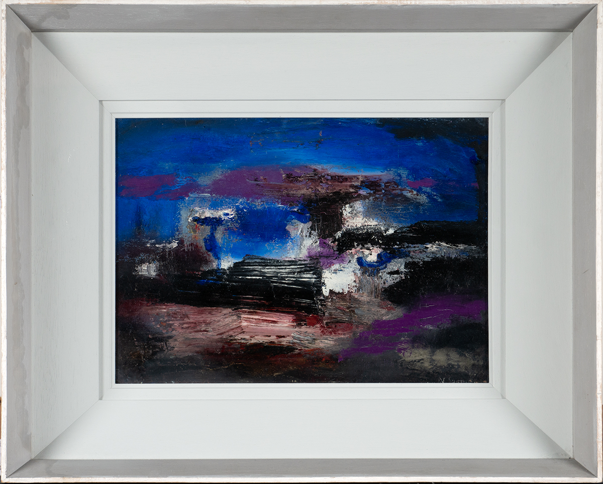 Noel Sheridan (1936–2006) WEATHER oil on board signed lower right; titled on Dawson Gallery label on - Image 2 of 5
