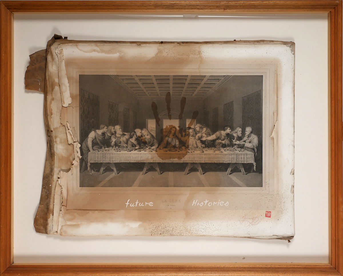 Eoin Llewellyn (b.1973) FUTURE HISTORIES mixed media signed lower right 21 by 26.50in. (53.3 by 67. - Image 2 of 3