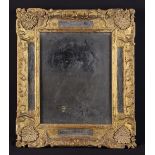 A Small Carved Louis XIV Giltwood Mirror (A/F).