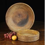 A 19th Century Turned Treen Dairy Bowl and Cheese Mould.