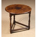 A Small 18th Century Oak Cricket Table.