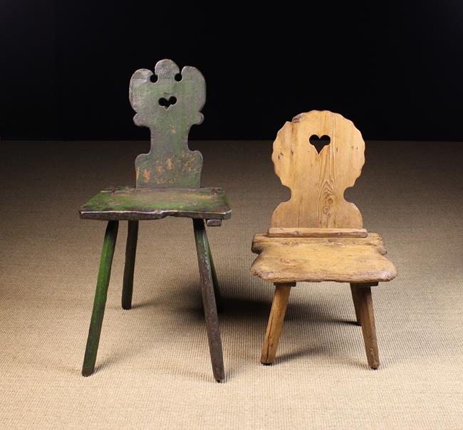 Two 19th Century Folk Art Chairs.