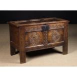 A Fine 17th Century Joined Oak Coffer.