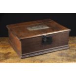 An 18th Century Boarded Oak Bible Box.