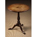 A Small Oak Tilt-top Tripod Table.