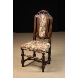 A Small Early 18th Century Oak Side Chair.