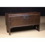 A Good 17th Century Boarded Oak Coffer.