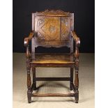 A 19th Century Carved Oak Wainscot Chair (A/F).