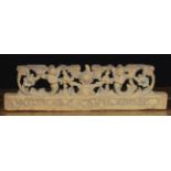 A Section of 19th Century Sicilian Cart Carving. The base rail inscribed FRAT. D'AGATA.FUROS.ACIS.