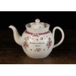 A George III Pearlware Teapot.