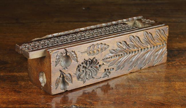 A Rare Antique Dug-out Treen Mould Box.