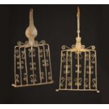 Two 17th/18th Century Type Wrought Iron Gridirons having decorative scrollwork to the bars,