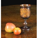 A Charles II Turned Treen Goblet.