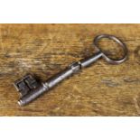A Rare 18th Century Articulated Key, 17 cm in length, 5.5 cm wide (6¾" l. 2¼" w.