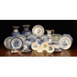 A Collection of Decorative Blue & White Ceramics (A/F) to include transfer printed wares,