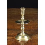 A 17th Century Heemskirk Candlestick; the socket with pierced ejector hole,