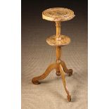 A Fine Late 18th/Early 19th Century Ash Two Tiered Tripod Candlestand, possibly Cornish.