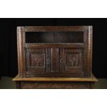 A Fine Late 16th/Early 17th Century Oak Mural Cupboard of good colour & patination.