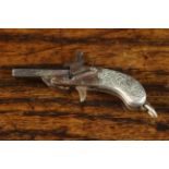 A 19th Century Miniature Pendant Pistol in working order,
