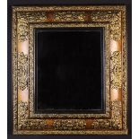 A Large 18th/Early 19th Century Cushion Front Wall Mirror.