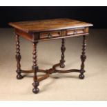 A Fine Charles II Oak Side Table.