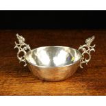 A Late 18th/Early 19th Century Spanish Colonial Solid Silver Wine Taster.