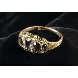 A Victorian Nine Carat Rose Gold Ring Circa 1890,