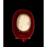 An Early 19th Century Carved Shell Cameo, Italian Circa 1800.