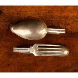 An Antique French Silver Folding Campaign Spoon & Fork.