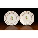 A Pair of 18th Century Chinese Porcelain Armorial Plates, Circa 1770.