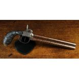 A 19th Century Over & Under Percussion Pistol.