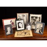 A Collection of Autographed Royal Photographic Portraits: A Silver framed Group Portrait of Queen