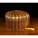 A Fine Italian Papini Leather Jewellery Casket made of solid calf's leather moulded in the form of