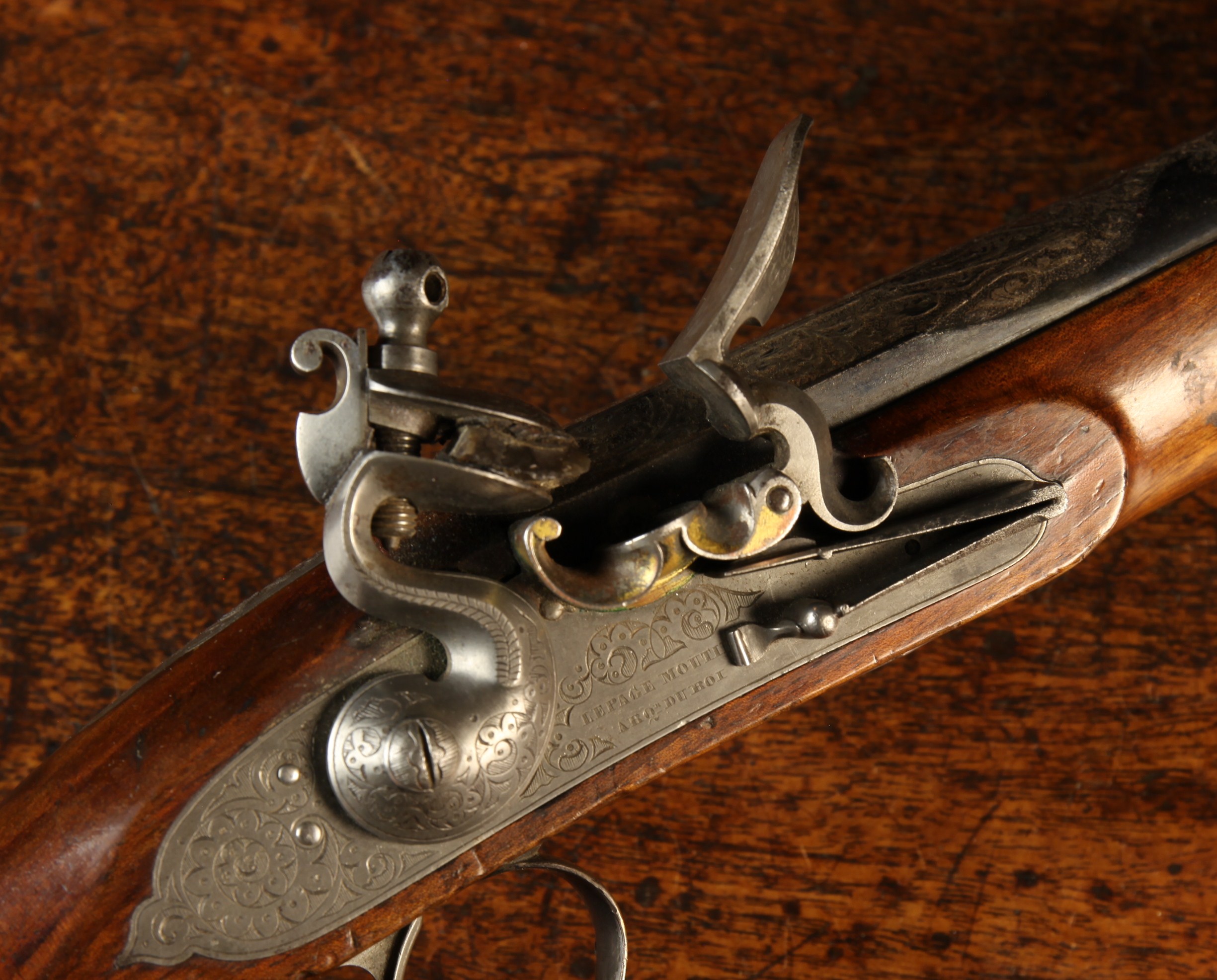 A Large Early 19th Century French Flintlock Pistol made for the North African Market. - Image 5 of 7